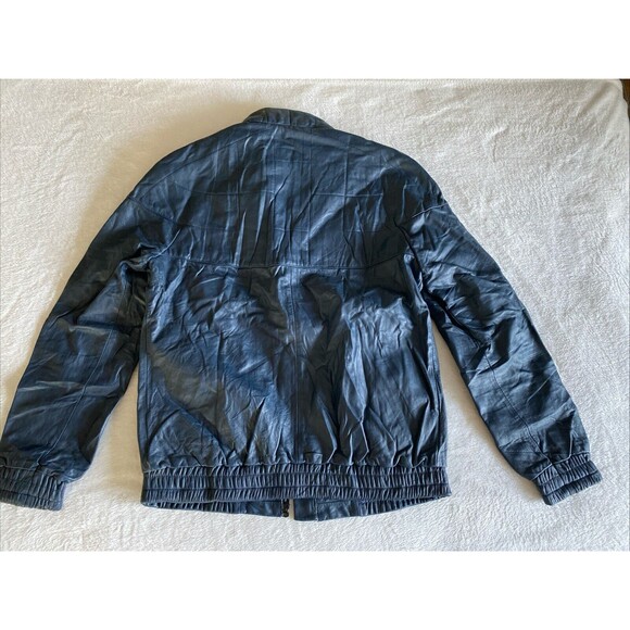 Leather Motorcycle Jacket - Dainese, mens 50 (medium) Dark Blue - Picture 11 of 15